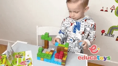 Bloques Magnéticos Bosque 28 PCS Estilo Minecraft