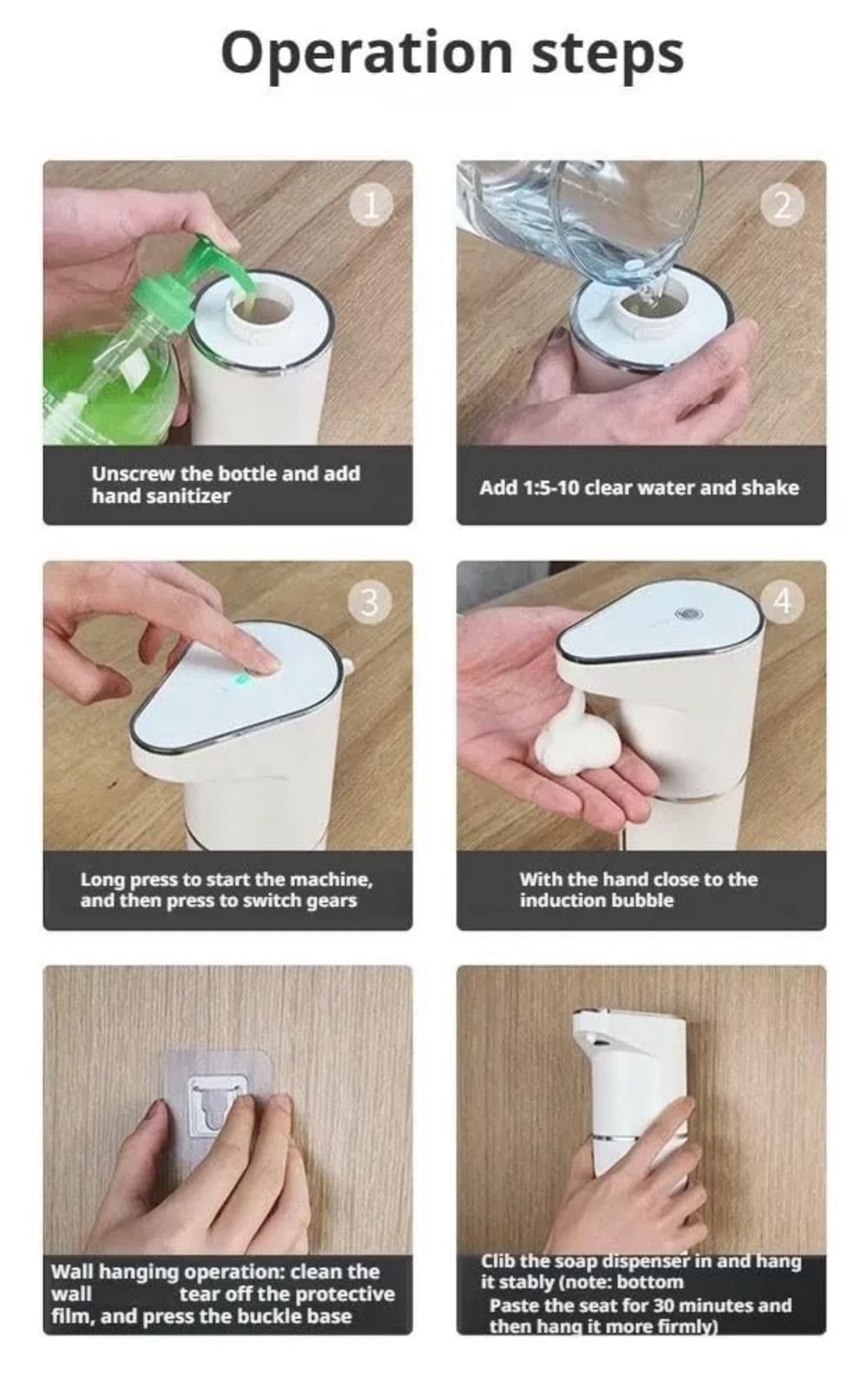 Dispensador Automático De Jabón Recargable
