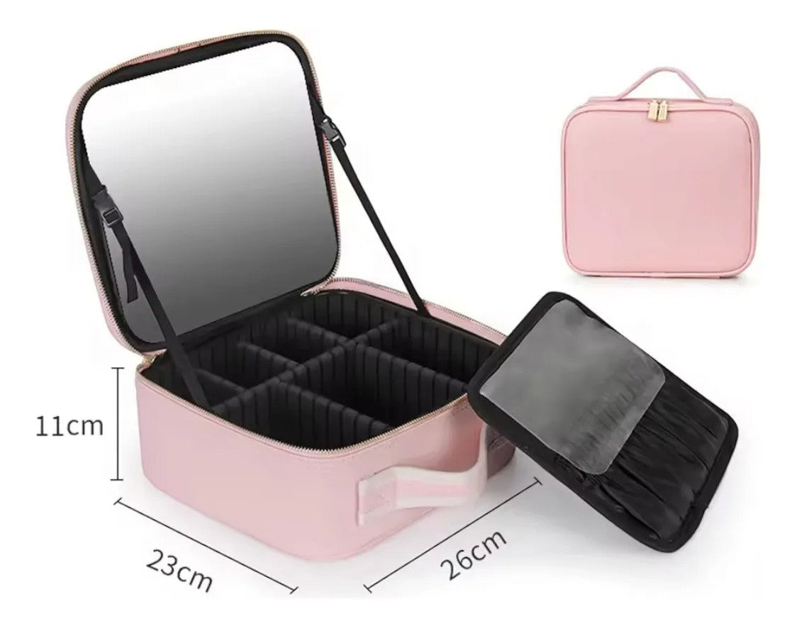 Cosmetiquero Con Espejo y Luz LED