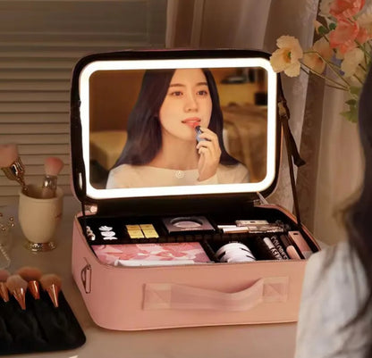 Cosmetiquero Con Espejo y Luz LED