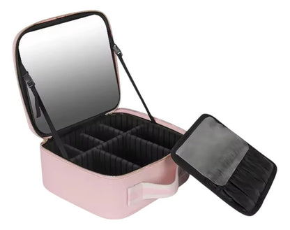 Cosmetiquero Con Espejo y Luz LED