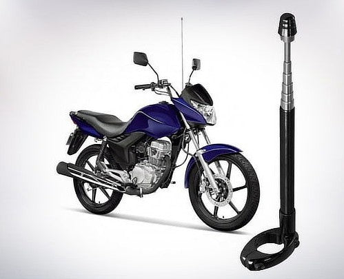 Antena Para Moto Corta Hilo Curado Negra PRO-BIKER Black Edition