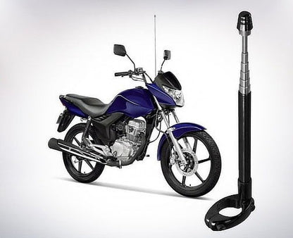Antena Para Moto Corta Hilo Curado Negra PRO-BIKER Black Edition