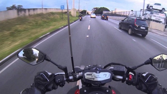 Antena Para Moto Corta Hilo Curado Negra PRO-BIKER Black Edition