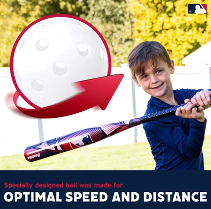 Set Béisbol Infantil MLB Franklin Sports – Bat y Pelota 76 cm
