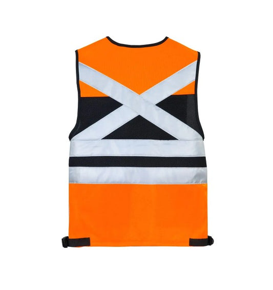 Chaleco Geólogo Activex Miner Naranjo con Cintas Reflectantes