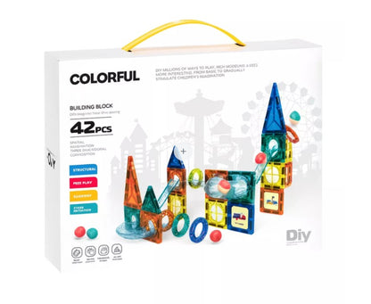 Juego Bloques de Construcción de Tuberías Magnéticas 42 Piezas