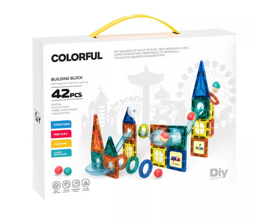 Juego Bloques de Construcción de Tuberías Magnéticas 42 Piezas