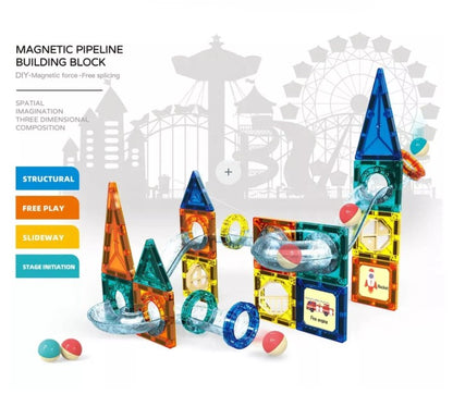 Juego Bloques de Construcción de Tuberías Magnéticas 42 Piezas