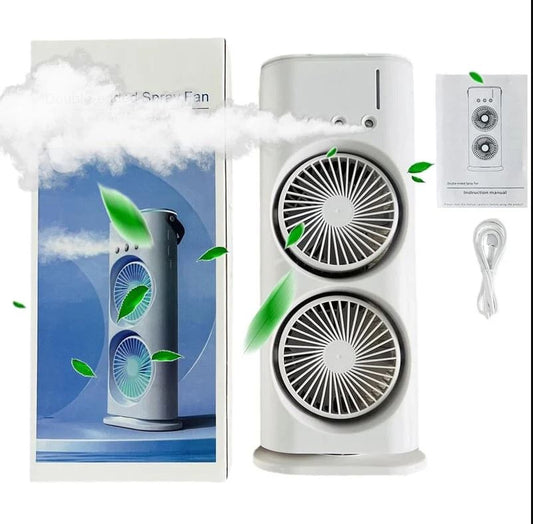 Ventilador de Pulverización Doble de Torre con Humidificador